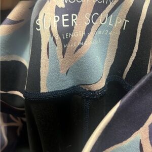 Sweaty Betty Super Sculpt Leggings - Black and Blue